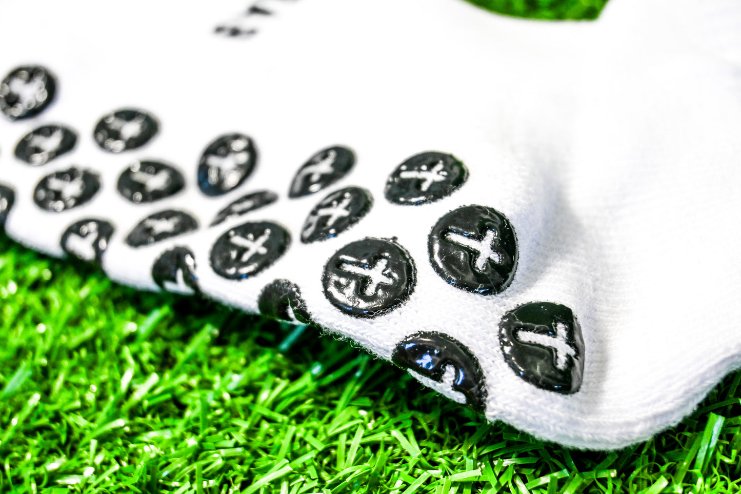 Soccer Grab Grip Socks - White