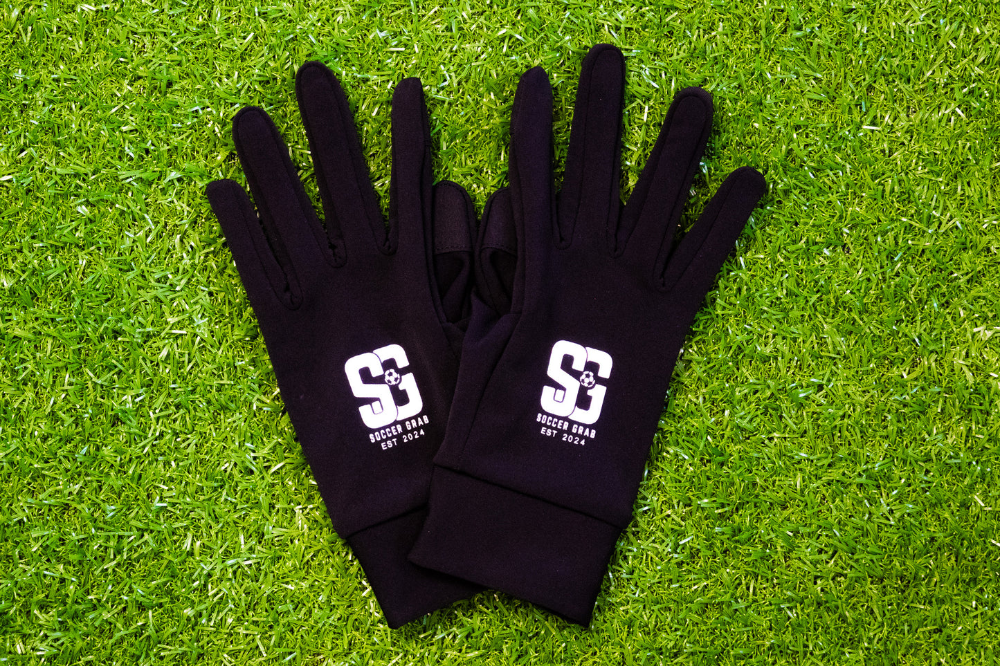 Soccer Grab Black Waterproof Winter Football Gloves