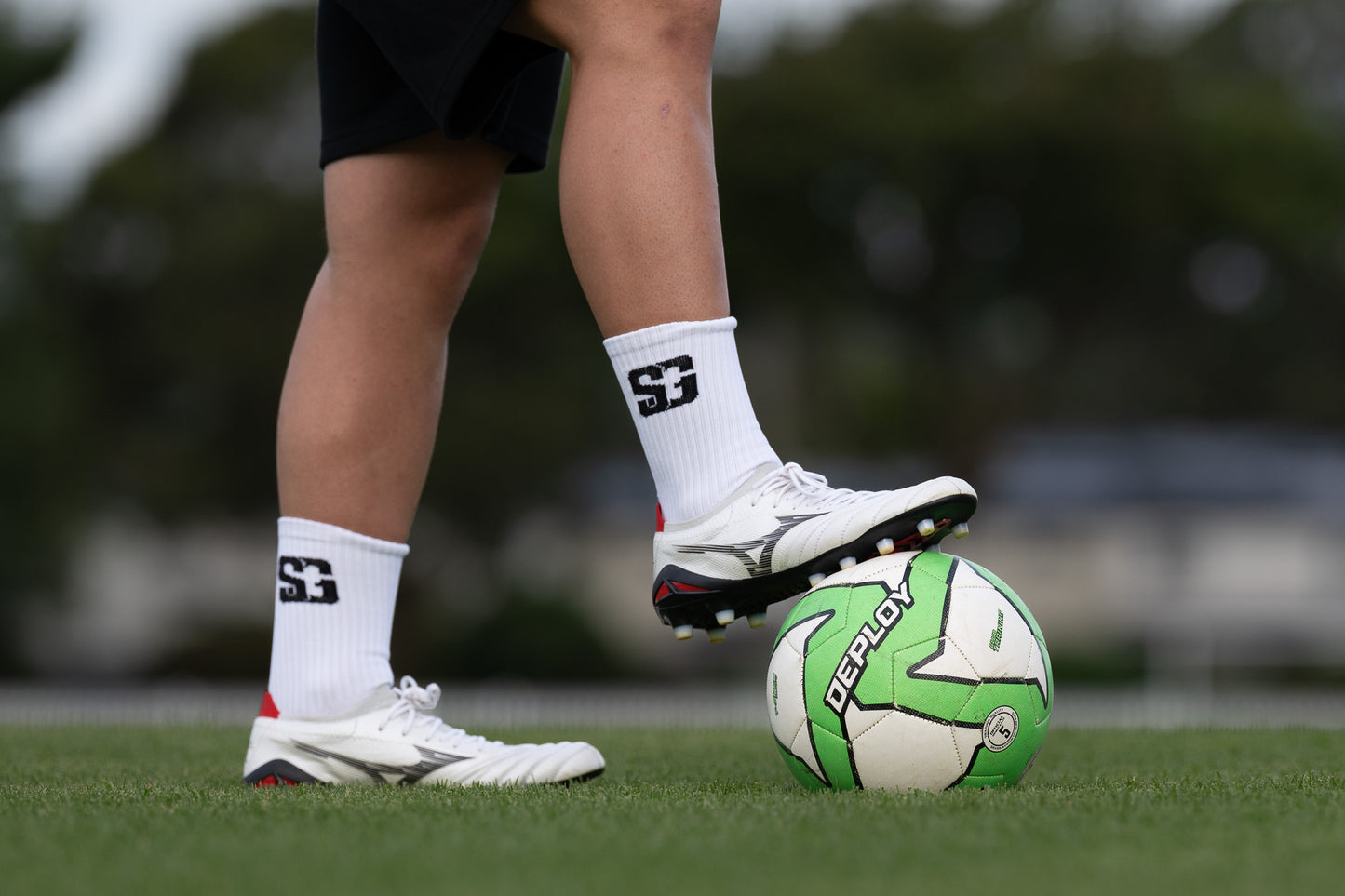 Soccer Grab Grip Socks - White