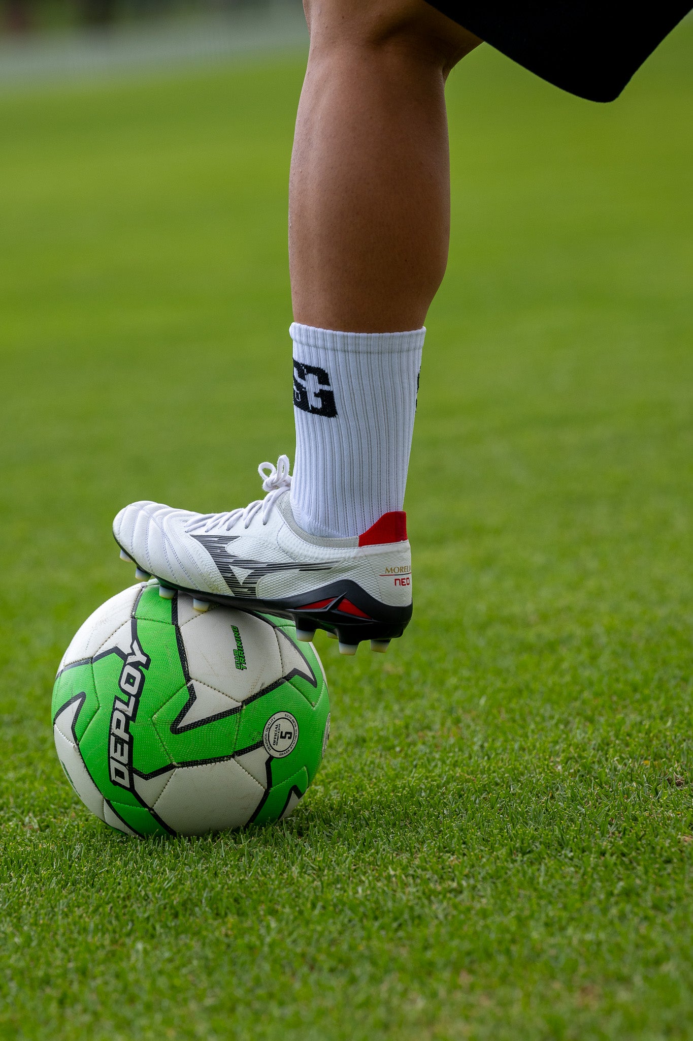 Soccer Grab Grip Socks - White