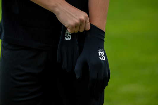 Soccer Grab Black Waterproof Winter Football Gloves