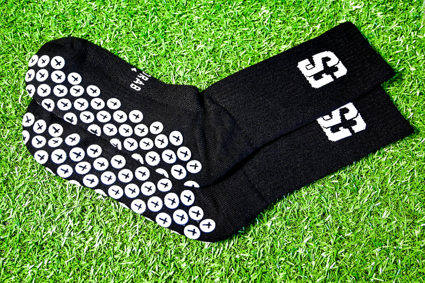 Soccer Grab Grip Socks - Black