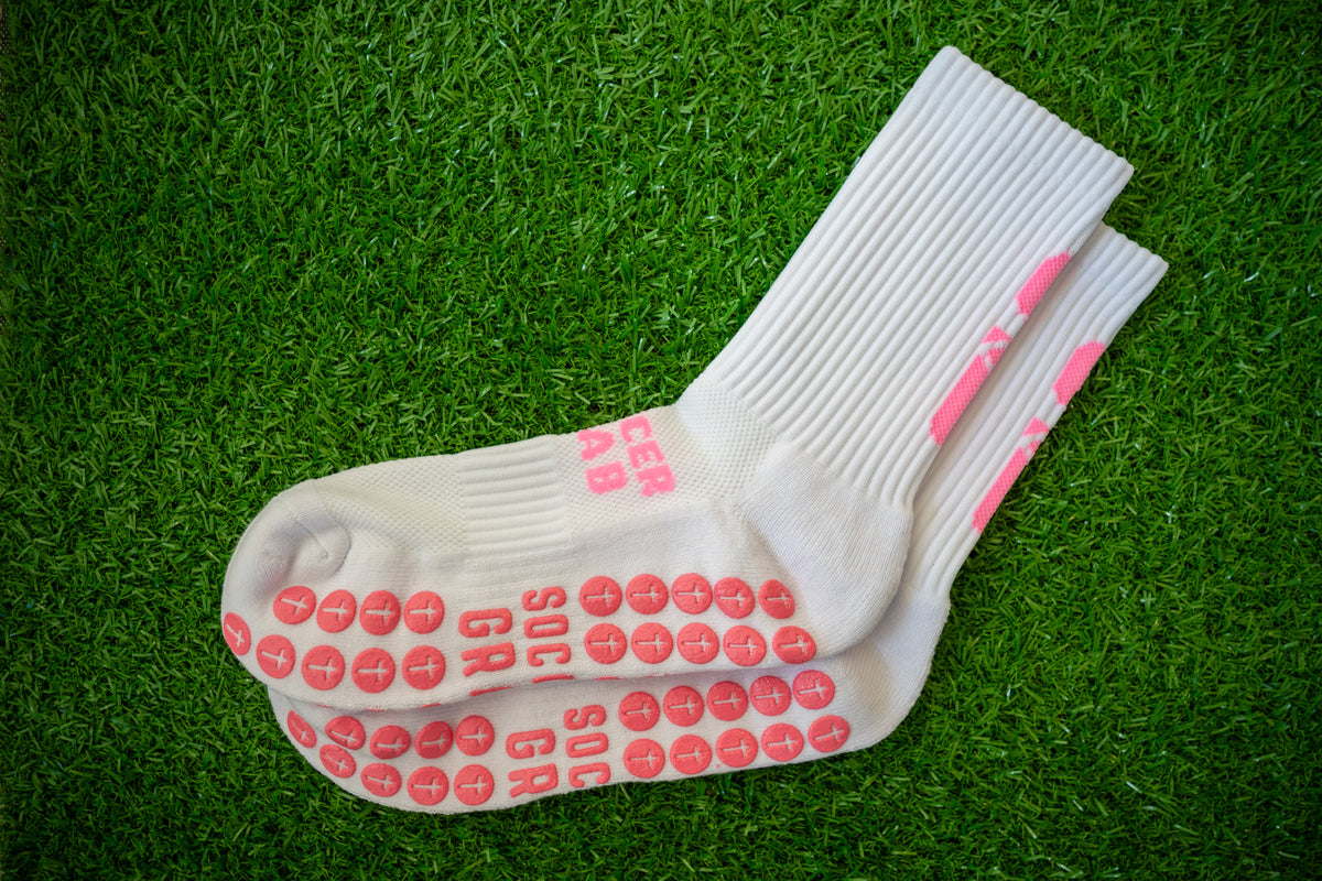 Soccer Grab Grip Socks - Limited Edition Pink