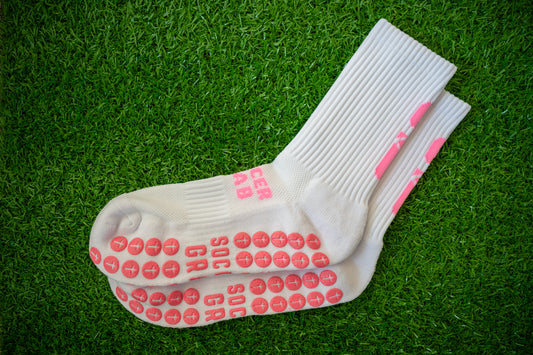 Soccer Grab Grip Socks - Limited Edition Pink