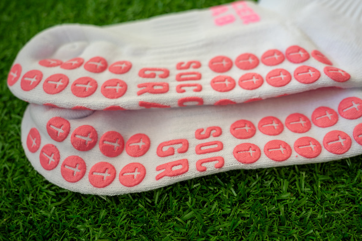 Soccer Grab Grip Socks - Limited Edition Pink