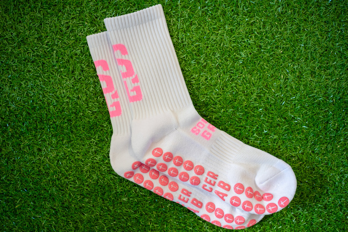 Soccer Grab Grip Socks - Limited Edition Pink