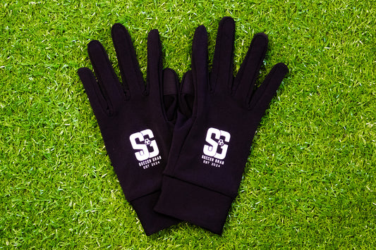 Soccer Grab Black Waterproof Winter Football Gloves